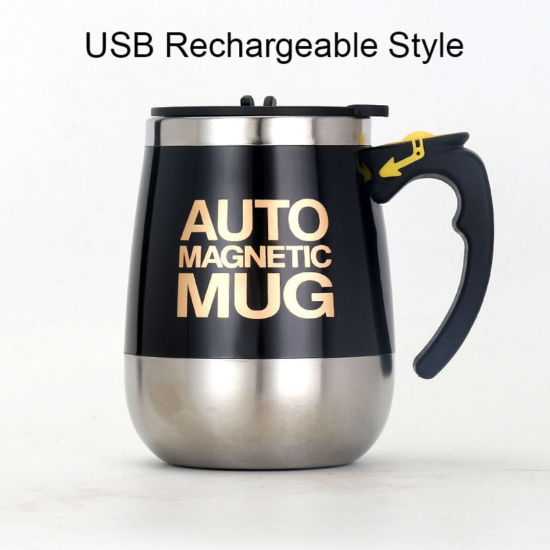 New Automatic Self Stirring Magnetic Mug 304 Stainless Steel Coffee Milk Mixing Cup Creative Blender Smart Mixer Thermal Cup